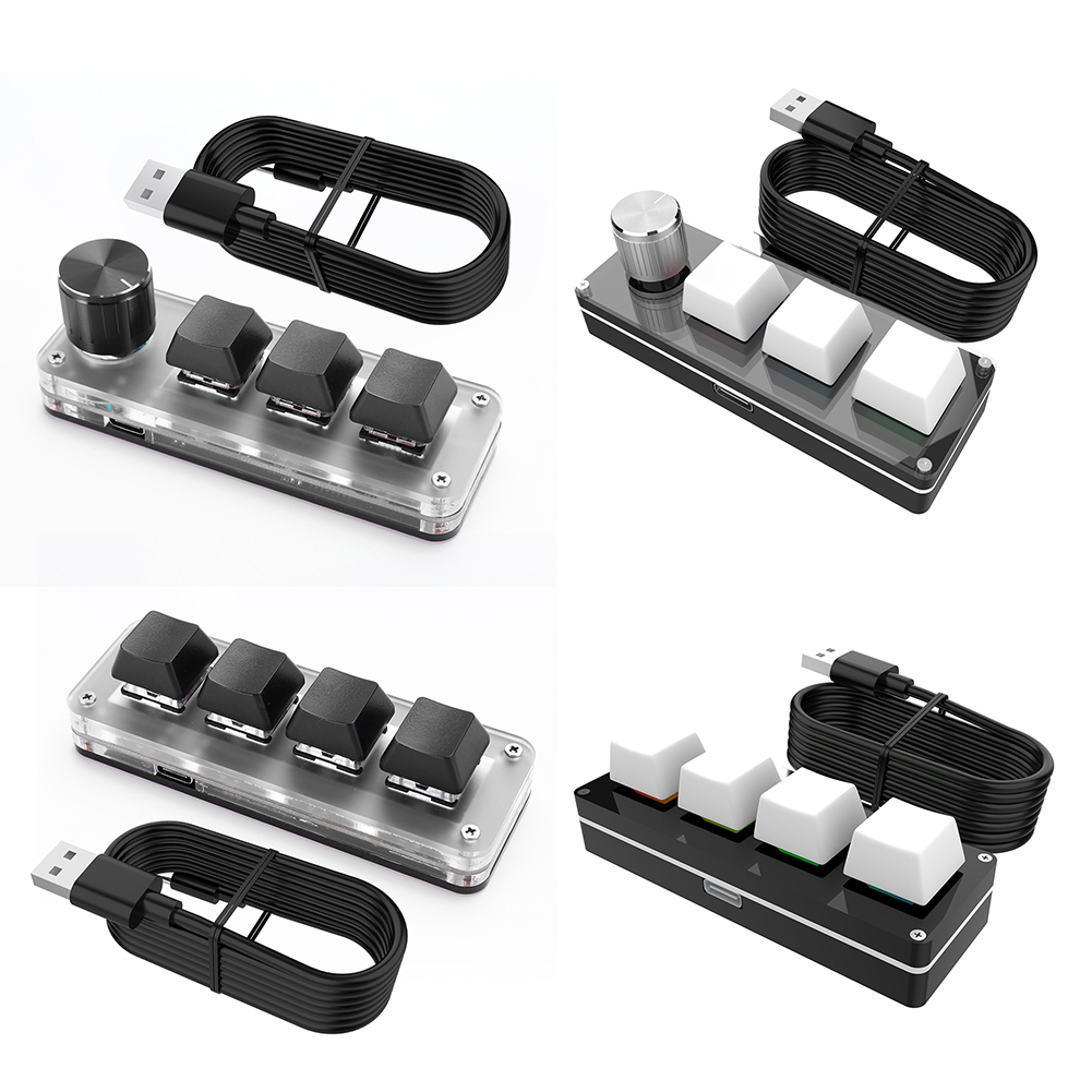 Gaming Keyboard Mini - 3 Key 1 Knob/4 Key Mini