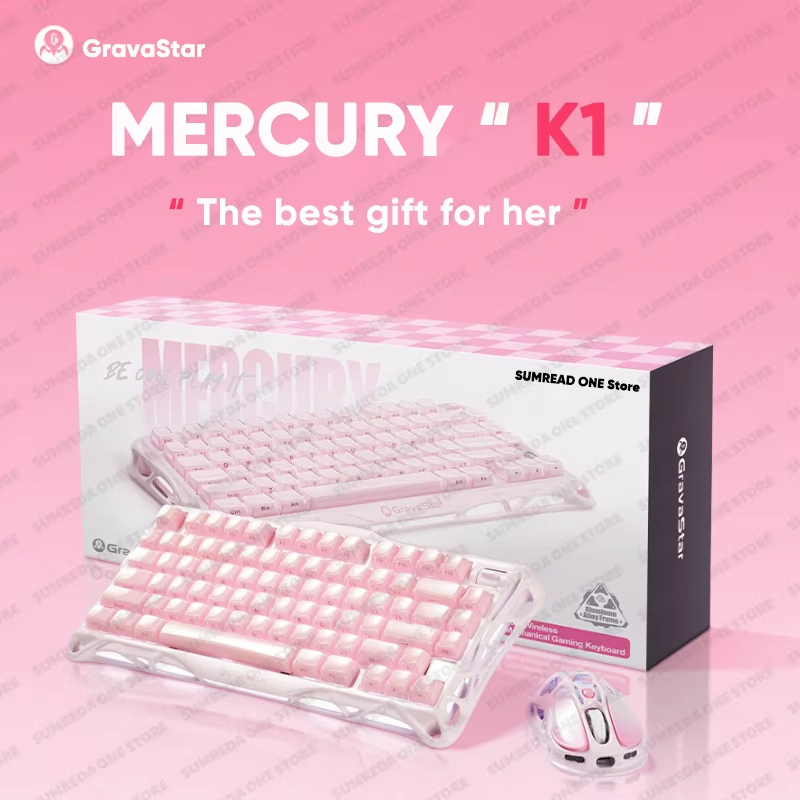 Gaming Keyboard No Rgb - Grava Star Mercury K1 Wireless Gaming
