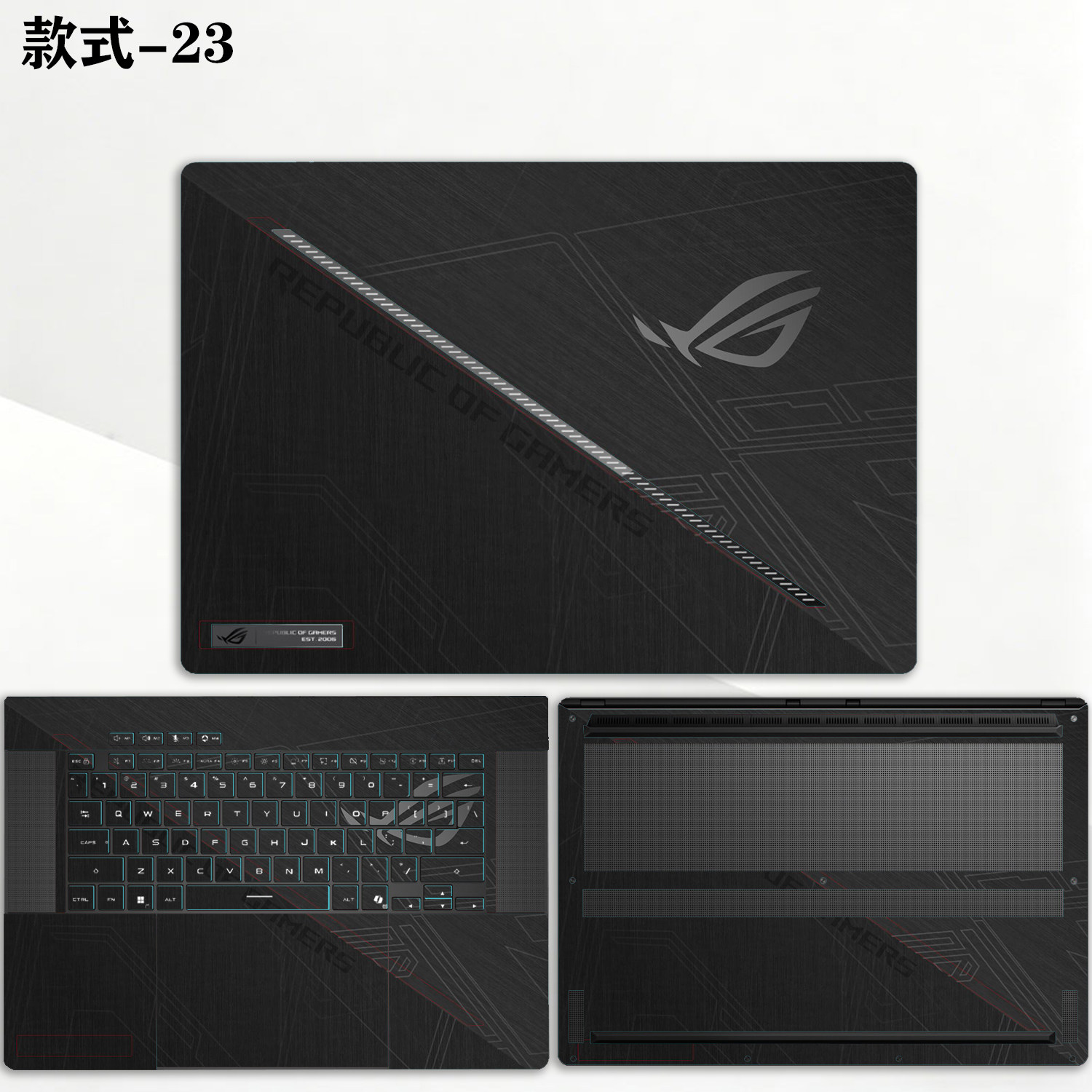 Gaming Keyboard 2026 - Pre-cut 1x Top+1x Around keyboard+1xBottom Skin