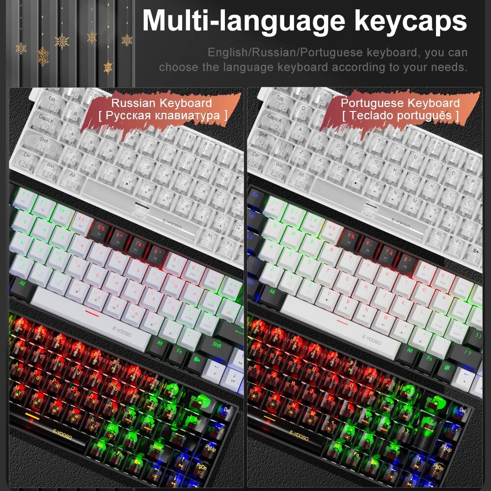 E-YOOSO Z686 USB Mini Slim Mec - Gaming Keyboard Mini 评论和价格