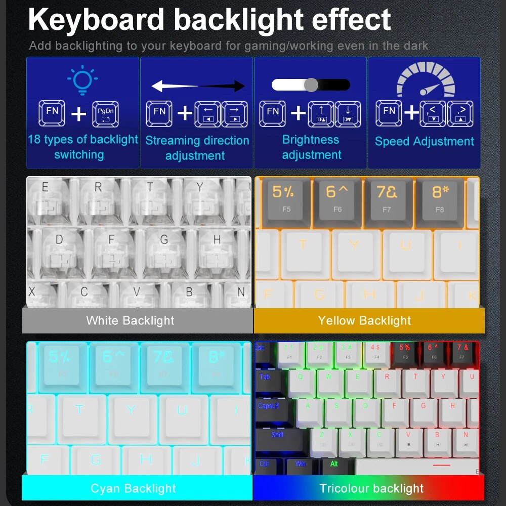 E-YOOSO Z686 USB Mini Slim Mec - Gaming Keyboard Mini 评论和价格