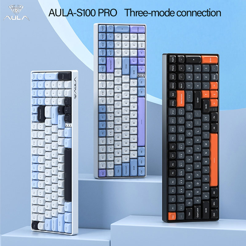 AULA S100Pro Wireless Mechanic - Gaming Keyboard Hot Swappable 评论和价格