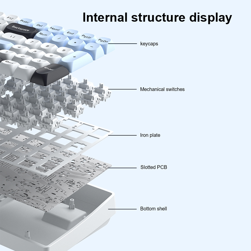 AULA S100Pro Wireless Mechanic - Gaming Keyboard Hot Swappable 评论和价格