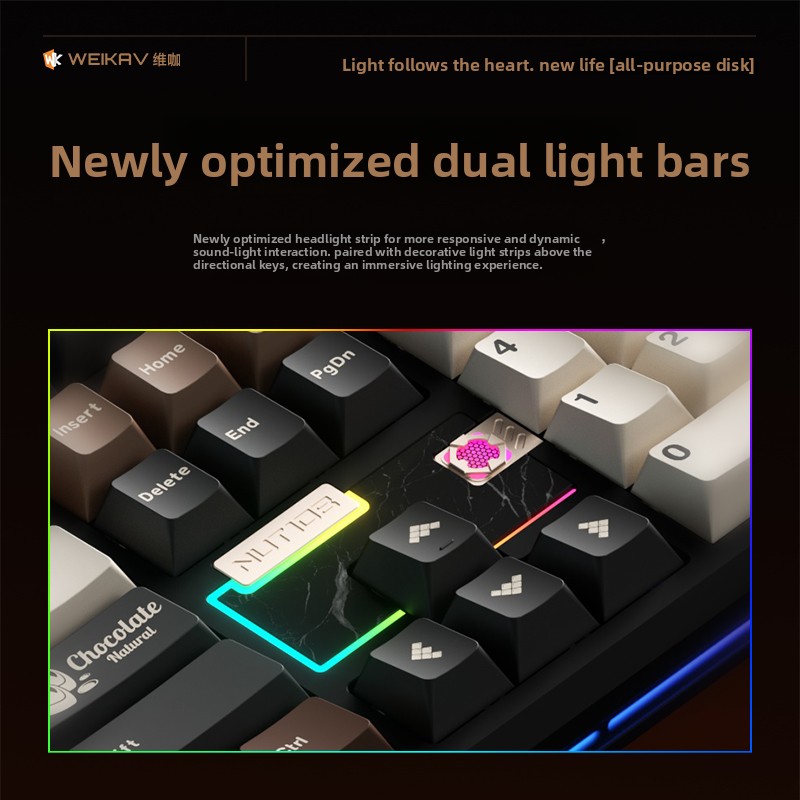 WEIKAV NUT108 Mechanical Keybo - Gaming Keyboard Nearby 评论和价格