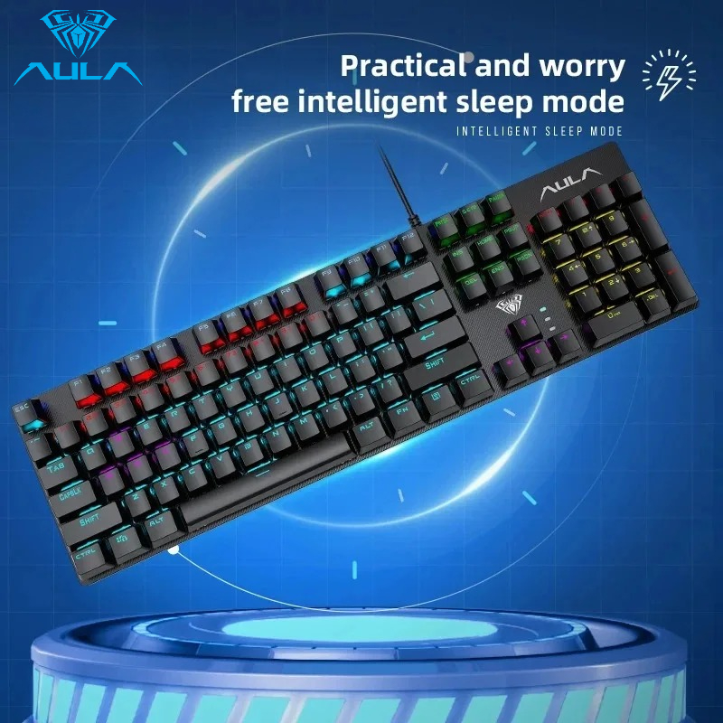 AULA S2022 Wired Gaming Keyboa - Keyboard Gaming Blue Switch 评论和价格