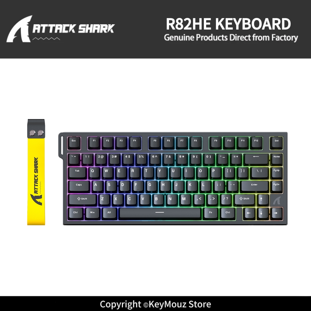 ATTACK SHARK R82HE Hot-Swap Ma - Gaming Keyboard Mini 评论和价格