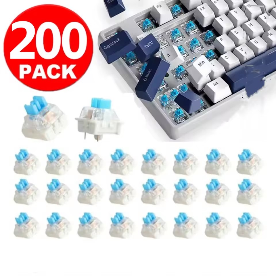 10/30Pcs 3Pin Replacement Mech - Keyboard Gaming Blue Switch 评论和价格