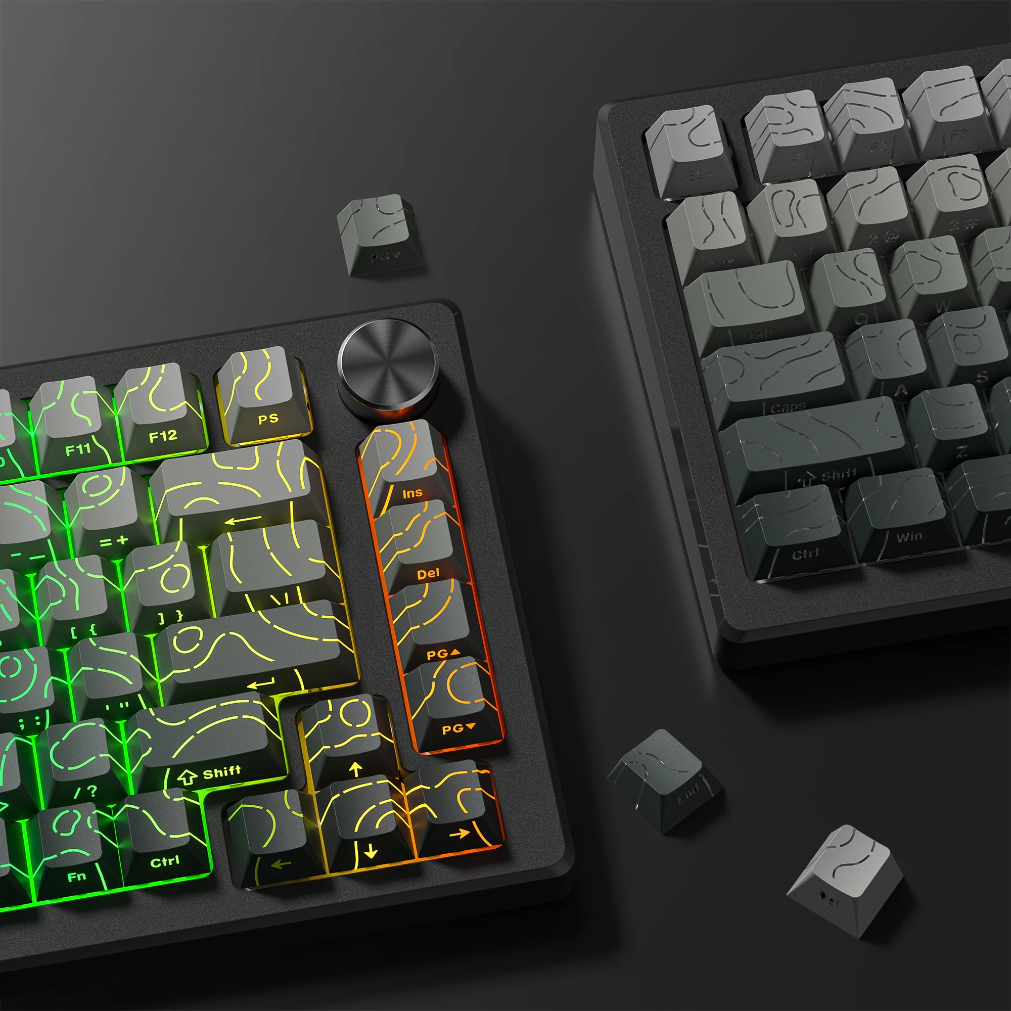 134 Key Polar Day Topographic  - Gaming Keyboard Nearby 评论和价格